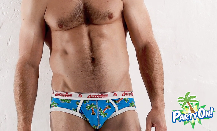 Slipy AussieBum Partyon Palmtree12